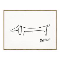 Vintažinis Picasso plakatas Bučiuojantis šuo Abstrakčios dekoratyvinės spaudiniai Drobės tapyba Sienos meno paveikslas Namų svetainės interjero kambario dekoracija 30x40cm No Framed