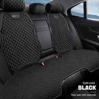 SEAMETAL lininis automobilio sėdynės užvalkalas priekinis / galinis lininis audinys, kvėpuojantis apsauginis kilimėlis, universalus daugeliui sunkvežimių visureigių rear seat with backrest juoda