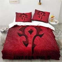 3D Spausdinimo Žaidimų Pasaulis World of Warcraft Lovos Patalynės Komplektas Antklodės Užvalkalas Lovos Komplektas Antklodės Užvalkalas Pagalvės Užvalkalas Gobtuvas Karališkojo Dydžio Karalienės Dydžio Berniukams Suaugusiems EU Single 135x200cm white
