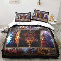 3D Spausdinimo Žaidimų Pasaulis World of Warcraft Lovos Patalynės Komplektas Antklodės Užvalkalas Lovos Komplektas Antklodės Užvalkalas Pagalvės Užvalkalas Gobtuvas Karališkojo Dydžio Karalienės Dydžio Berniukams Suaugusiems US Twin 172x218cm