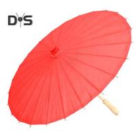 20/30/40/60/85CM Spalvingas popierinis skėtis Kinų stiliaus DIY rankdarbiai Dekoratyvinis aliejumi tapytas popierinis skėtis Bambukinis kotas Rytietiškas skėtis Vakarėlio dovanėlės 85cm raudona