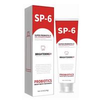 140g SP-6 Probiotinė dantų pasta Balina dantis Pašalina apnašas Apsaugo nuo dantų ėduonies Burnos higiena Clean Fresh Breath Protect dantenų priemonė 1pc gray
