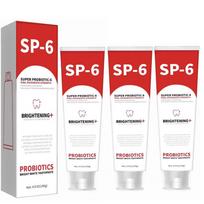 140g SP-6 Probiotinė dantų pasta Balina dantis Pašalina apnašas Apsaugo nuo dantų ėduonies Burnos higiena Clean Fresh Breath Protect dantenų priemonė 3pcs