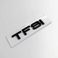 3D ABS Juodi TFSI TDI Raidės Automobilio Bagažinės Emblema Ženklelis A3 A4 A5 A6 A7 A8 Q2 Q3 Q5 Q7 Q8 TFSI TDI Lipduko Aksesuarai TFSI Glossy Black white