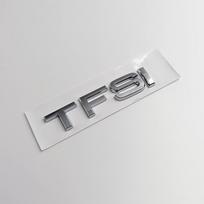 3D ABS Juodi TFSI TDI Raidės Automobilio Bagažinės Emblema Ženklelis A3 A4 A5 A6 A7 A8 Q2 Q3 Q5 Q7 Q8 TFSI TDI Lipduko Aksesuarai TFSI Chrome gray
