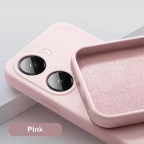 Poco X7 Pro dėklas Prabangus skysto silikono telefono dėklas Xiaomi Poco X7 Pro 5G Smūgiams atsparus minkštas dangtelis For Poco X7 Pro rožinė