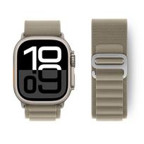 Alpinis kilpos dirželis Apple Watch Ultra 2 Juosta 49mm 45mm 44mm 40mm 41mm 46mm 42mm 38mm Apyrankė iWatch Series 10 SE 9 8 7 6 5 4 42-44-45-49mm S10-46mm gelsvai ruda