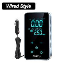 Automobilio oro siurblys Avarinis paleidimo maitinimo šaltinis Daugiafunkcis 12V 4000mAh TYPE-C greito įkrovimo lizdas Automobilio belaidis nešiojamas oro siurblys Elektrinis oro siurblys Wired Style juoda