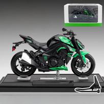 1/12 mastelio Kawasaki Z1000 žaislinis motociklas, miniatiūrinis lieto metalo modelis, su garso ir šviesos efektais, kolekcinis, dovana berniukui, vaikui, pomėgiams