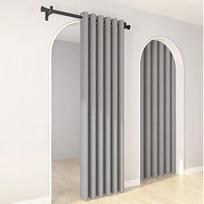 Aukšto tikslumo užuolaida, baigtas užuolaidų audinys, vientisos spalvos, šilumos izoliacija, langas + užtemdymas 132 * 46cm [punch 1 piece] 230g šviesiai pilka spalva