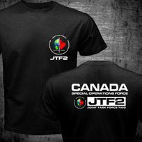 Canada Elite Special Operations Force JTF2 Joint Task Force 2 Logo T shirt men cotton t-shirts euro size 4XL 5XL L black