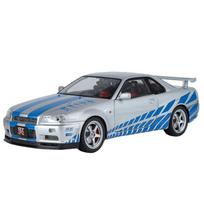 Didelis Dydis 1/18 Nissan GTR GT-R R34 Skyline Ares Lydinio Sportinio Automobilio Modelis Metaliniai Liejiniai Lenktyninio Automobilio Transporto Priemonės Modelis Garsas Šviesa Vaikų Dovanos sidabras