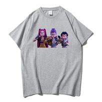 KPop Demon Hunters T-shirts Summer Female Male T-shirt Streetwear Hip Hop Fashion Casual T Shirt Tees XL pilka