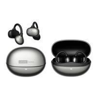 Lenovo RS106 Atvirų ausų ausinės su klipsu Bluetooth 6.0, 24 val. grojimas, greitas įkrovimas USB-C, Dolby HiFi bosas, ENC skambučiai, vandens lašo lanko formos patogios sportinės ausinės pilka spalva