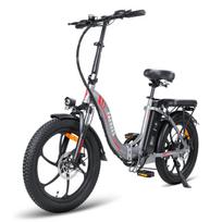 Elektrinis dviratis Sulankstomas FAFREES F20 20  250W Variklis Miesto Elektrinis Dviratis Didžiausias Greitis 25Km/h Nuvažiuojamas Atstumas 100Km Apkrova 130Kg 36V 18AH pilka