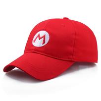 Super stilinga Luigi Mario Bros Cosplay suaugusiųjų dydžio kepurė Kepuraitė Beisbolo Kostiumo Kepurės raudona