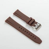 18mm 19mm 21mm 20mm 22mm Vandeniui atspari apyrankė Aukštos kokybės silikoninė laikrodžio apyrankė Swatch, Omega Moonswatch apyrankei 20mm kava