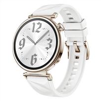 Naujas silikoninis dirželis Huawei Watch GT5/GT4 41MM, oficialios spalvos, ledo kristalų rašto apyrankė Huawei Watch GT5 Pro 42MM Universal 18MM white
