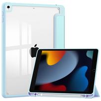 iPad 10.2/Pro 10.5/Air 3 Akrilinis dėklas su vietomis rašikliui iPad 10.2 (2019) šviesiai pilka spalva
