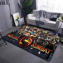 Miniso animacinis Mortal Kombat kilimas svetainei, namų dekoravimui, miegamojo lovūžio grindų kilimėlis, žaidimų kambariui, vaikų žaidimų dideli kilimai 50X80cm gray