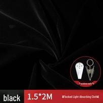 2x3 Meter Photography Background Stand with Black Light-Absorbing Cloth, Studio Props, and White Cloth for Shooting black