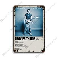 John Mayer Metalinis ženklas Vintažinis plakatas Baras Pub Klubas Sieninis ženklas Rūdyto metalo skardinis ženklas Retro muzika Metalinis plakatas Sienai Pramoninis dekoras 20x30cm（7.8x11.8inch） gray