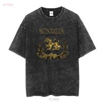 Singha alaus marškinėliai T-shirt Tailandas Pilkas Chaki Baltas Geltonas S XXXL Nemokamas pristatymas į JAV ilgomis arba trumpomis rankovėmis vintažinis Skalbtas mada L black