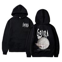 Metalinė juosta Gojira Iš Marso Sirius Skraidantys banginiai Muzikinis albumas Grafinis džemperis su gobtuvu Vyrams Moterims Mada Vintage Puloveris Sportinis kostiumas Medvilnė L black