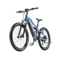 KIMDYMA K01 250W/1000W sukimo momento jutiklis Elektrinis dviratis - Stambių padangų Ebike su 48V20Ah baterija, droseliu, 25KMH/50km/h maksimaliu greičiu mėlyna