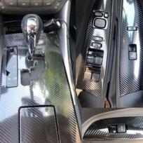 7pcs Carbon Fiber For 2006-12 LEXUS IS250 IS300 Gear Shift Box Panel Cover Trim gray
