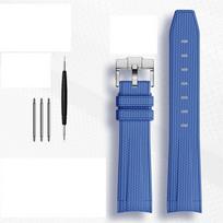 guminė laikrodžio apyrankė Rolex Omega X Swatch Jungtis MoonSwatch Constellation Neperšlampama Sportinė 20mm Laikrodžio dirželis Lenkta galo juosta 20mm gray