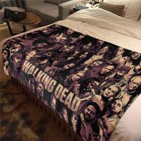 Daryl Dixon The Walking Dead Mesti pledas Siaubo TV serialas Sofos pledas Suaugusiems ir Vaikams Miegamojo Svetainės Dekoras 75x90cm black