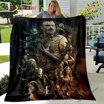 Daryl Dixon The Walking Dead Mesti pledas Siaubo TV serialas Sofos pledas Suaugusiems ir Vaikams Miegamojo Svetainės Dekoras 75x90cm