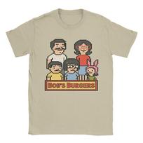 Juokingi Bobs Burgers Gene ir Linda's Piano Bar Marškinėliai Vyriški Medvilniniai Trumpomis Rankovėmis Apvalia Kaklo Vasaros Viršus XL gray