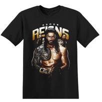 Roman Reigns Imtynių Marškinėliai Roman Reigns Unisex Juodi Marškinėliai QC898 Unisex Marškinėliai L gray