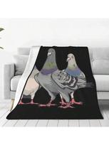 Balandžiai, Balandžių veisimas, Balandžių augintojai Antklodės Flanelė Nešiojama Sofos Mėtoma antklodė Lovai Patalynė Mėtomi pledai Antklodė 75X95CM pilka spalva