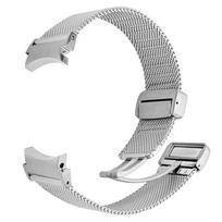 Milanietiška laikrodžio apyrankė Samsung Galaxy Watch 7 6 5 44mm 40mm 6 Classic 47mm 43mm Metalinė apyrankė Galaxy 8 Classic 46mm 44mm 40mm Galaxy Ultra (2024) sidabras