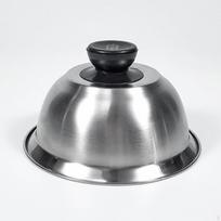Mėsainio dangtelis Sūrio lydymo kupolas Grilio įrankis Keptuvės priedas Maistas 24CM gray