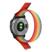 Quickfit 26mm 22mm kilpinė nailoninė laikrodžio apyrankė, skirta Garmin Quatix 8 7X 7pro, Forerunner 970/Fenix 8 E 7X 7 6X 6/Epix Pro laikrodžiams QuickFit 22mm black