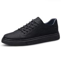 82185 Men'S Shoes Board Shoes Flat-Soled Retro Skateboard Casual Shoes Spring Cowhide Surface Lace-Up Sports Shoes Single Shoes 44 juoda