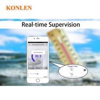 WiFi Temperature Sensor Tuya Thermometer Detector Digital Display Home Smart Life App Alert Freezer Water Remote Monitor Alarm with US plug beige