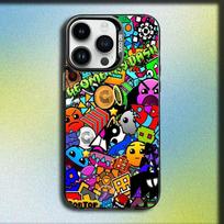Žaidimo G-Geometry Dash Telefono dėklas iPhone 16,15,14,13,12,11,Mini,Pro,E,MAX pilkas matinis silikoninis juodas dangtelis iPhone16