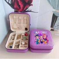 Aukštos kokybės KPop Demonų Medžiotojų Papuošalų Laikymo Dėžutė Moteriškų Auskarų, Karolių, Žiedų Organizatorius Kelioniniai Mini Papuošalų Organizatoriai Vitrinos gray