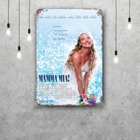 Mamma mia Dekoratyvinis plakatas Vintažinis skardos ženklas Metalo ženklas Dekoratyvinė plokštelė barui, aludinei, vyriškam kampeliui, klubui Sienos dekoracija 20x30cm（7.8x11.8inch）