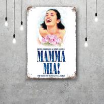 Mamma mia Dekoratyvinis plakatas Vintažinis skardos ženklas Metalo ženklas Dekoratyvinė plokštelė barui, aludinei, vyriškam kampeliui, klubui Sienos dekoracija 20x30cm（7.8x11.8inch） gray