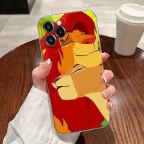 Liūtas Karalius HAKUNA MATATA Skaidrus telefono dėklas iPhone 17 Pro Max 17E 11 12 13 14 15 16 Pro Max Plus 17 Air 16E 7 X Dangtelis iPhone 12 Pro