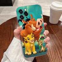 Liūtas Karalius HAKUNA MATATA Skaidrus telefono dėklas iPhone 17 Pro Max 17E 11 12 13 14 15 16 Pro Max Plus 17 Air 16E 7 X Dangtelis iPhone 13 mini