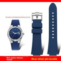 AI1108 Greito atsegimo metalinis adapteris Silikoninė laikrodžio apyrankė Maurice Lacroix AIKON AI6008 AI6007 AI6038 AI6058 AI1018 Laikrodžiui Guminė apyrankė For AI6006 gray