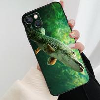 Lydekos Žvejybos Masalas Telefono dėklas iPhone 17 Pro Max 14 13 12 11 15 16 Pro Max mini 15 16 Plus 16e 17 Air Cover iPhone 12Pro MAX gray
