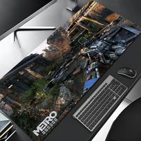 Metro Exodus Spausdinamas pelės kilimėlis Kraštas Didelis Žaidimų Užrakinamas Kompiuterio Žaidėjas Didelis Guminis Meno Pasidaryk pats Spausdinamas pelės kilimėlis Nešiojamojo kompiuterio Stalo kilimėlis 700x300x2mm gray